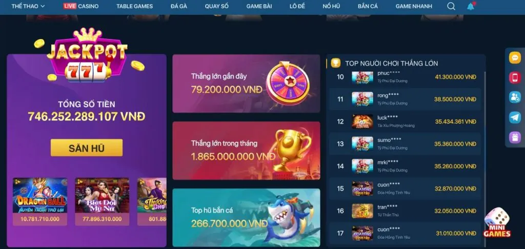 Trò chơi Nổ Hũ tại sa88 chính thức